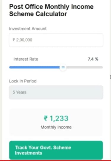 post office monthly income scheme in hindi