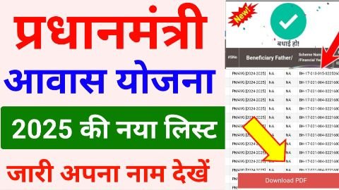 pm awas yojana ki list kaise nikale 